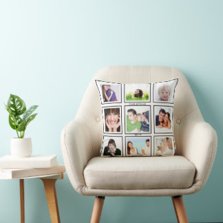 Instragram Modern Stylized Your Photos Throw Pillow