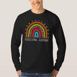 Instructional Assistant Boho Rainbow Graduation Ap T-Shirt