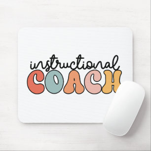 Instructional Coach Educational Coach Retro Mouse Pad