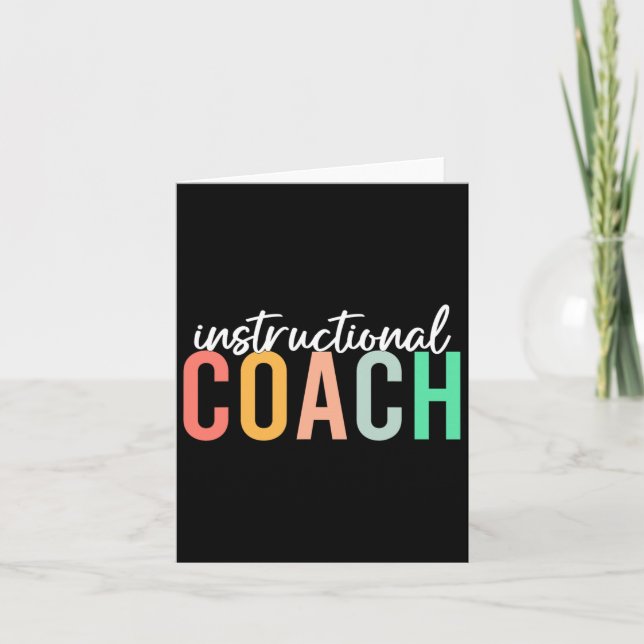 Instructional Coach Funny Back To School Worker Ap Card (Front)