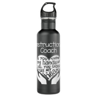 Instructional Coach Teacher School Long Sleeve T G Stainless Steel Water Bottle