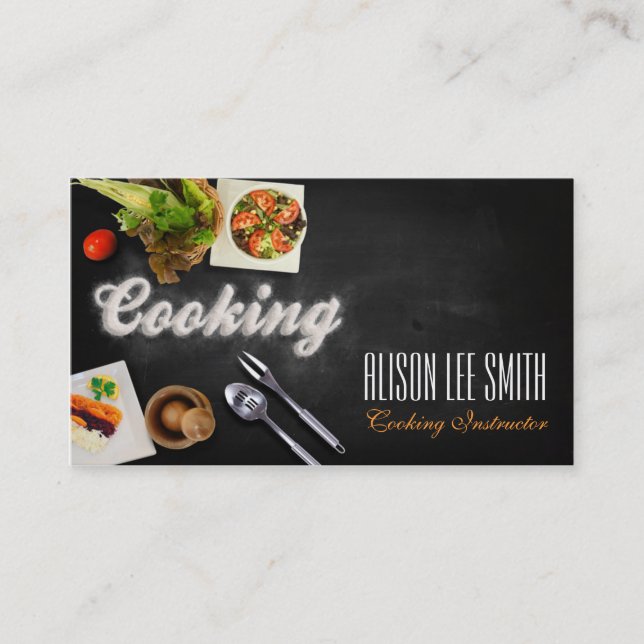Instructional Cooking/Chef Business Card (Front)