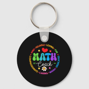 Instructional Math Coach Crew Back To School Match Keychain