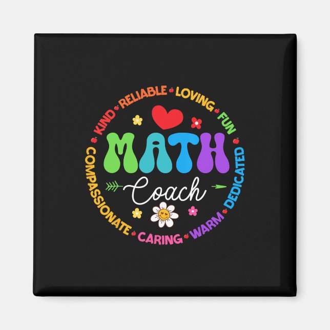 Instructional Math Coach Crew Back To School Match Magnet (Front)