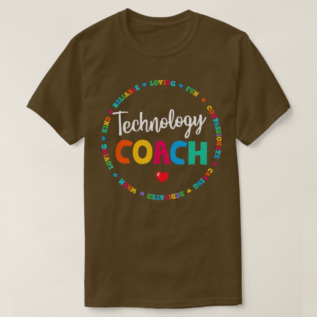 Instructional Technology Coach Crew Tech learning  T-Shirt (Design Front)