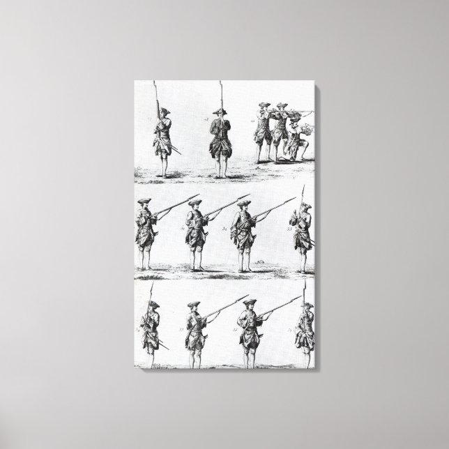 Instructions for a Bayonet Drill Canvas Print (Front)