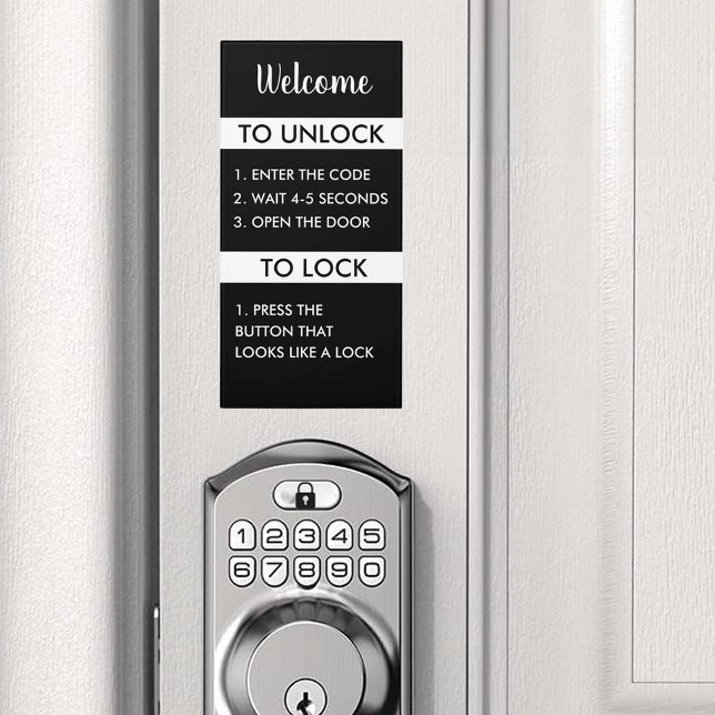 Instructions for Automatic Lock for Keypad Door Sign (Creator Uploaded)