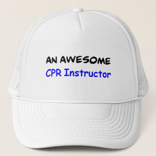 instructor awesome trucker hat