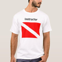 Instructor Diver Below Flag T Shirt