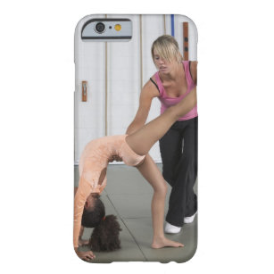 instructor helping girl with her floor exercises barely there iPhone 6 case
