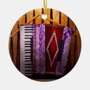 Instrument - Accordian - The accordian organ Ceramic Ornament