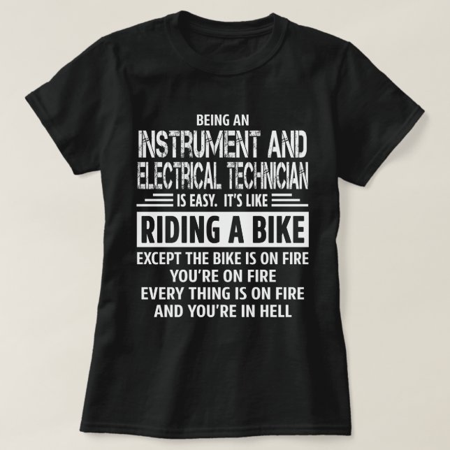 Instrument and Electrical Technician T-Shirt (Design Front)