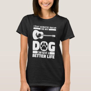 Instrument Dog - Guitarist Acoustic Guitar T-Shirt