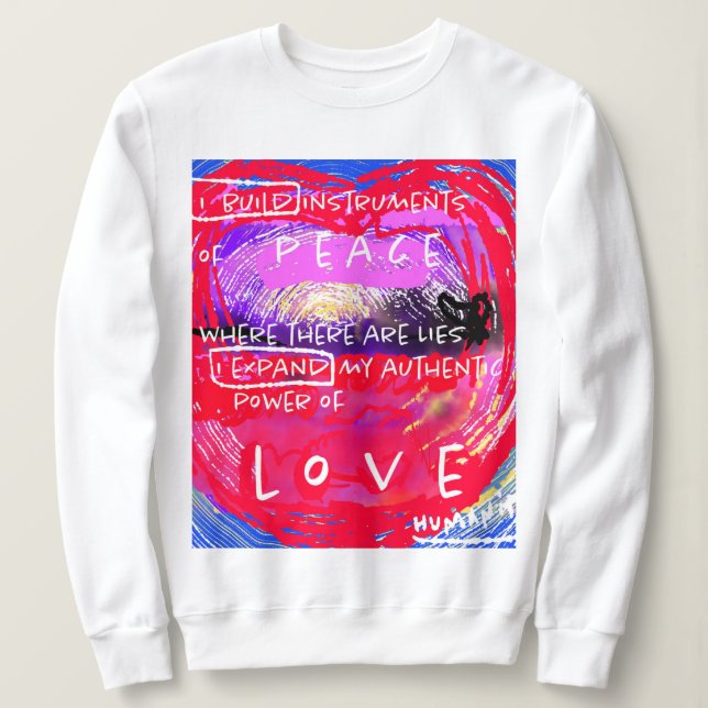 Instrument of Peace - Abstract Digital Art. Sweatshirt (Design Front)