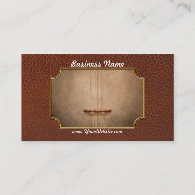 Instrument - String - I love banjo's Business Card (Front)
