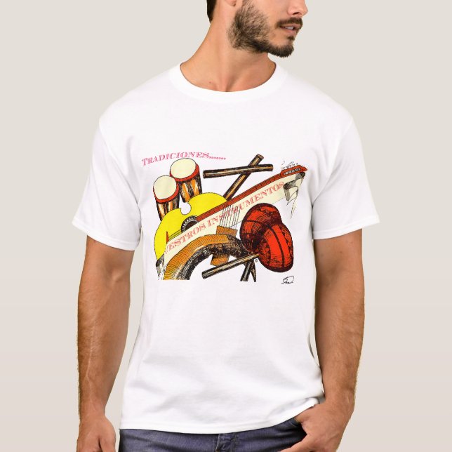 Instrumentos Musicales Tradiciones/Musical Instrum T-Shirt (Front)