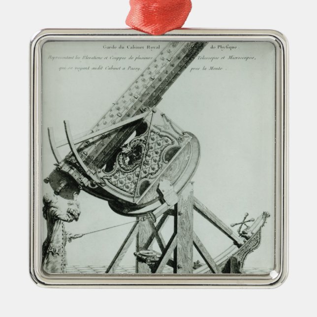 Instruments d'optique' by Dom Noel Metal Ornament (Front)