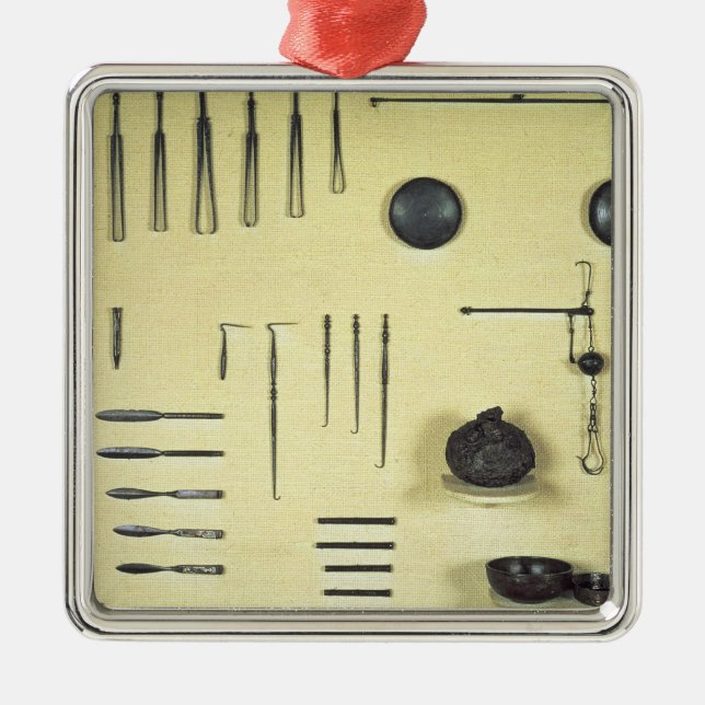 Instruments from an oculist's case, from Reims Metal Ornament (Front)