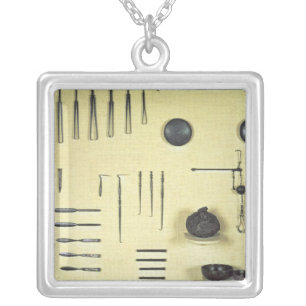 Instruments from an oculist's case, from Reims Silver Plated Necklace