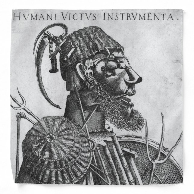 Instruments of Human Sustenance, Arcimboldo Bandana (Front)