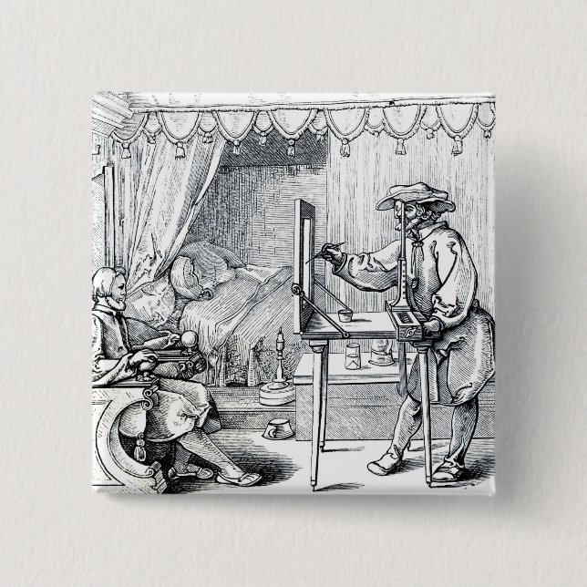 Instruments of Mathematical Precision Pinback Button (Front)