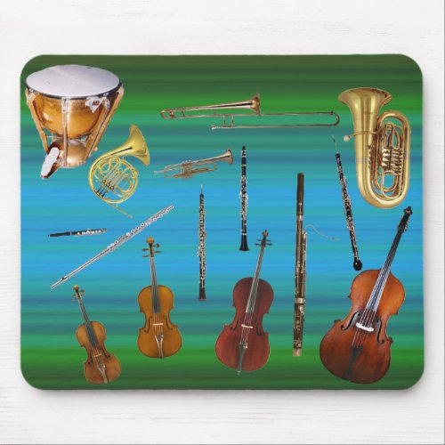 Instruments of the Orchestra Mouse Pad