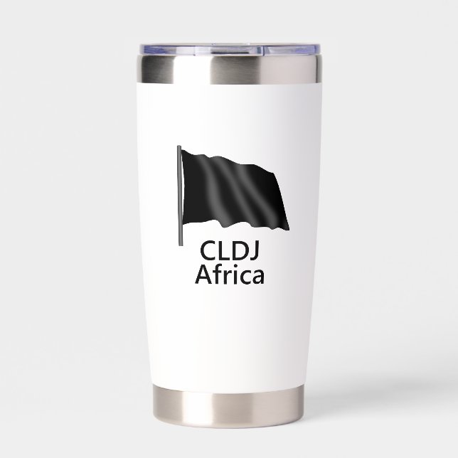 Insulated Black Flag Water Bottle Insulated Tumbler (Front)