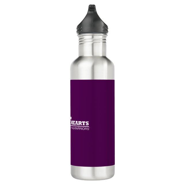 Insulated Bottle - Purple with White Logo (Right)