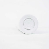 Insulated Matte White Water Bottle w/Wave Design  (Bottom)