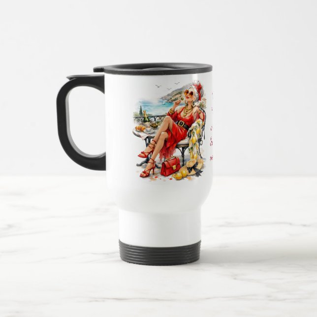 insulated mug for coffee or drinks, personalize (Left)