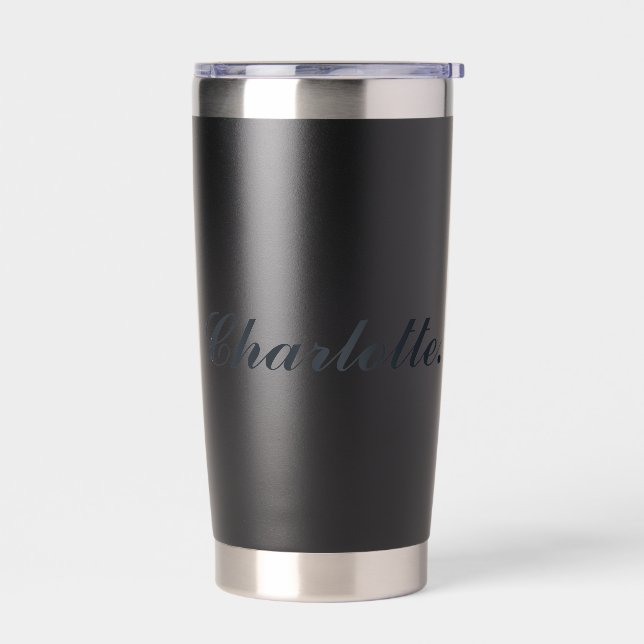 Insulated Tumbler Featuring Your Personalized Name (Left)
