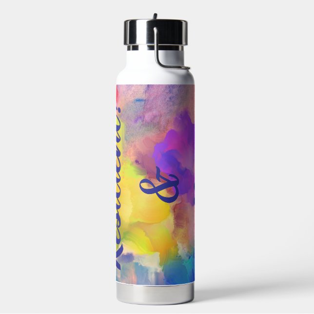 Insulated Water Bottle with Straw (Left)