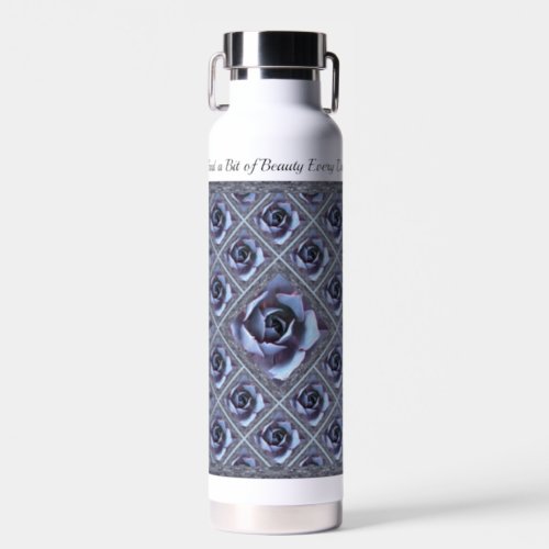 Insulated Water Bottle with Stunning Succulents