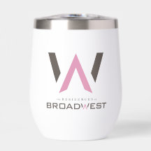 Insulated Wine Tumbler - Big Logo - Pink