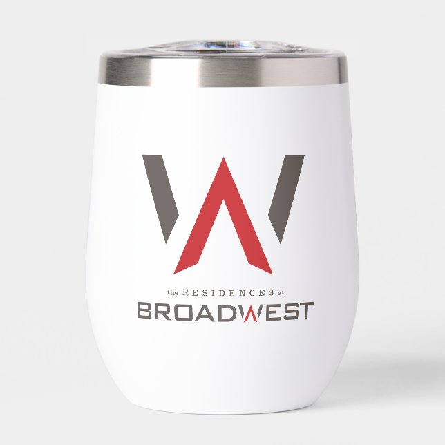 Insulated Wine Tumbler - Big Logo - Red (Front)