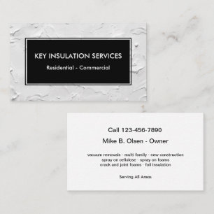 Insulation Business Cards Unique Modern Style