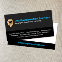 Insulation Installer Energy Efficiency Contractor Business Card