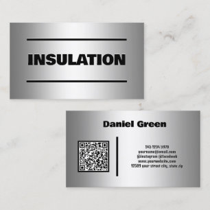 Insulation Services Custom QR Business Card