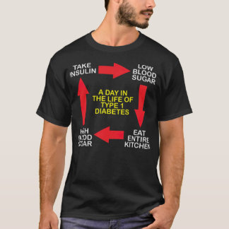 Insulin Type 1 Diabetes Diabetic Gift father's day T-Shirt