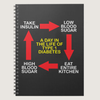 Insulin Type 1 Diabetes Diabetic Gift Notebook