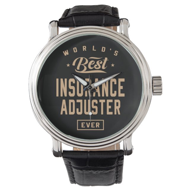 Insurance Adjuster Funny Job Occupation Watch (Front)