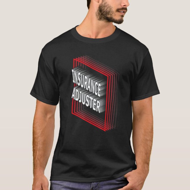 Insurance Adjuster Job Title Appreciation Retro T-Shirt (Front)