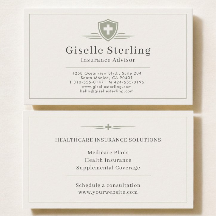 Insurance Advisor Business Card