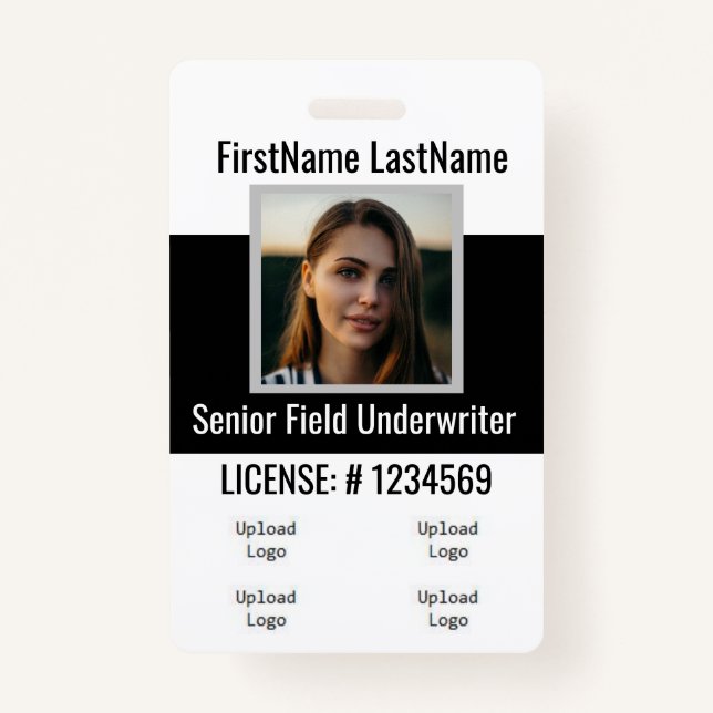 Insurance Agent Badge Front and Back Same (Front)