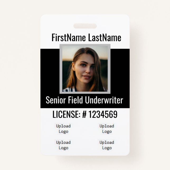 Insurance Agent Badge Front and Back Same (Front)