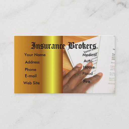 Customizable Insurance agent business card templates
