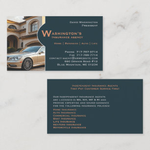 Insurance Agent Business Card Template