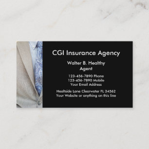 Insurance Agent Business Cards