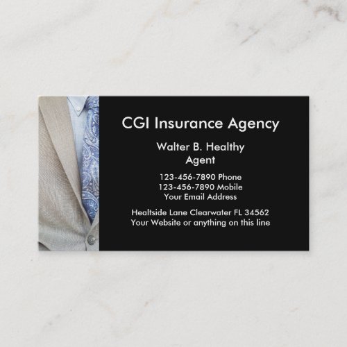 Insurance Agent Business Cards