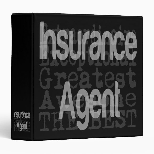 Insurance Agent Extraordinaire 3 Ring Binder (Front/Spine)